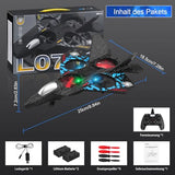 RC Fighter Plane (Easy Fly Toy with LED Lights & USB Charging)