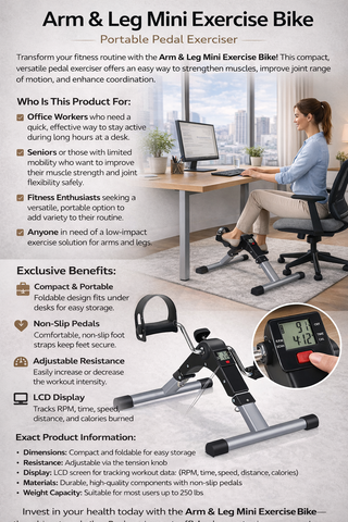Arm and Leg Pedal Exerciser