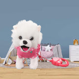 Stuffed Dog Walking Toy with Sound & Music for Kids