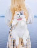 Realistic Plush Cat Backpack bag