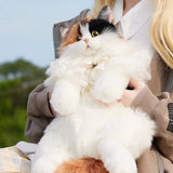Realistic Plush Cat Backpack bag