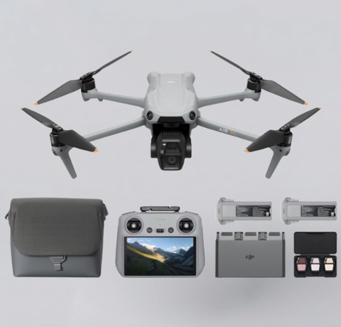 Air 3 Dual 4K Drone with Smart RC & 92 Min Flight | طائرة Air 3 بكاميرتين 4K وريموت ذكي و92 دقيقة طيران