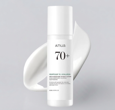 Anua Heartleaf Daily Lotion, Face Moisturizer with Hyaluronic Acid for Sensitive Skin, Lightweight, Korean Skin Care (200ml, 6.76 fl.oz.)