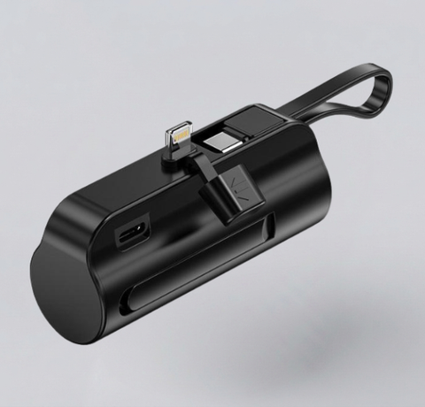 Power Bank Mini - 15W Fast Charging, Wireless, Waterproof, Ultra Slim, 2 in 1 Quick Charger