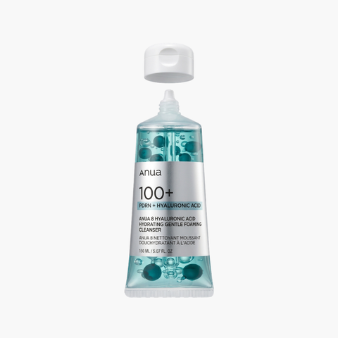 ANUA Hydrating Gentle Foaming Cleanser, Hyaluronic Acid, Glycerin, Zinc, Panthenol, Korean Face Wash for Dry Skin,