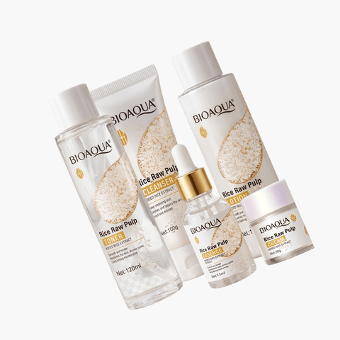 Bioaqua Rice Face & Body Care Set - 6-in-1 Anti-Pigment & Moisturising Kit